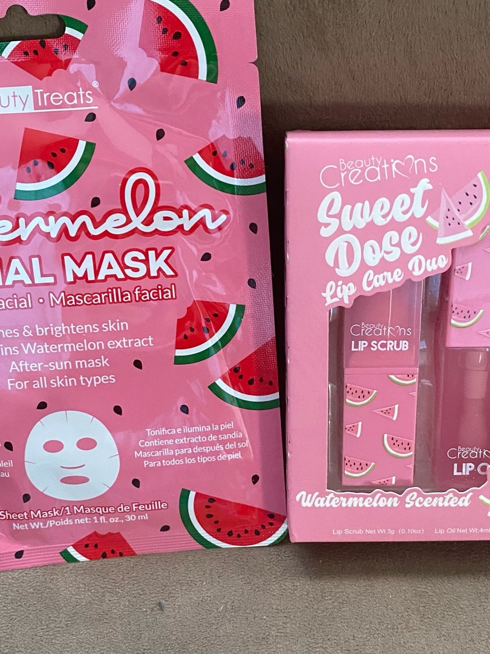 Beauty Creations Watermelon Lip Care Set in Pink